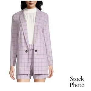 WORTHINGTON Purple/Lavendar Lined Blazer Coat Ladies Size M